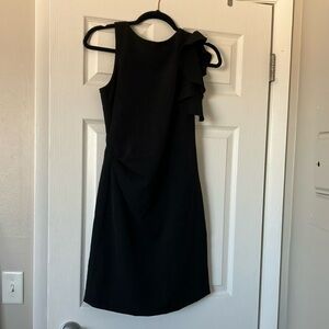 New! Black One Shoulder Sheath Cocktail Dress